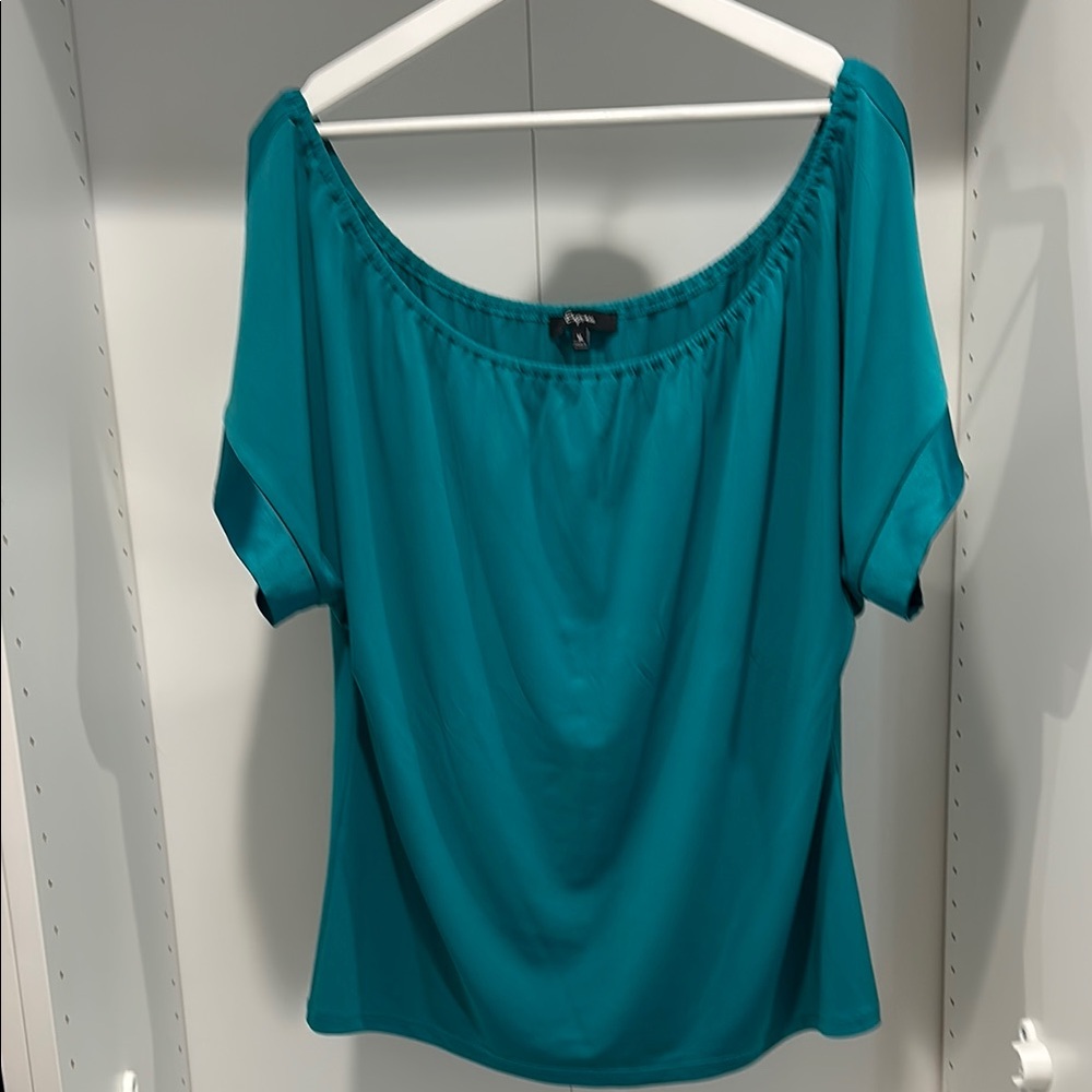 Vintage Y2K Express Teal Relaxed Blouse